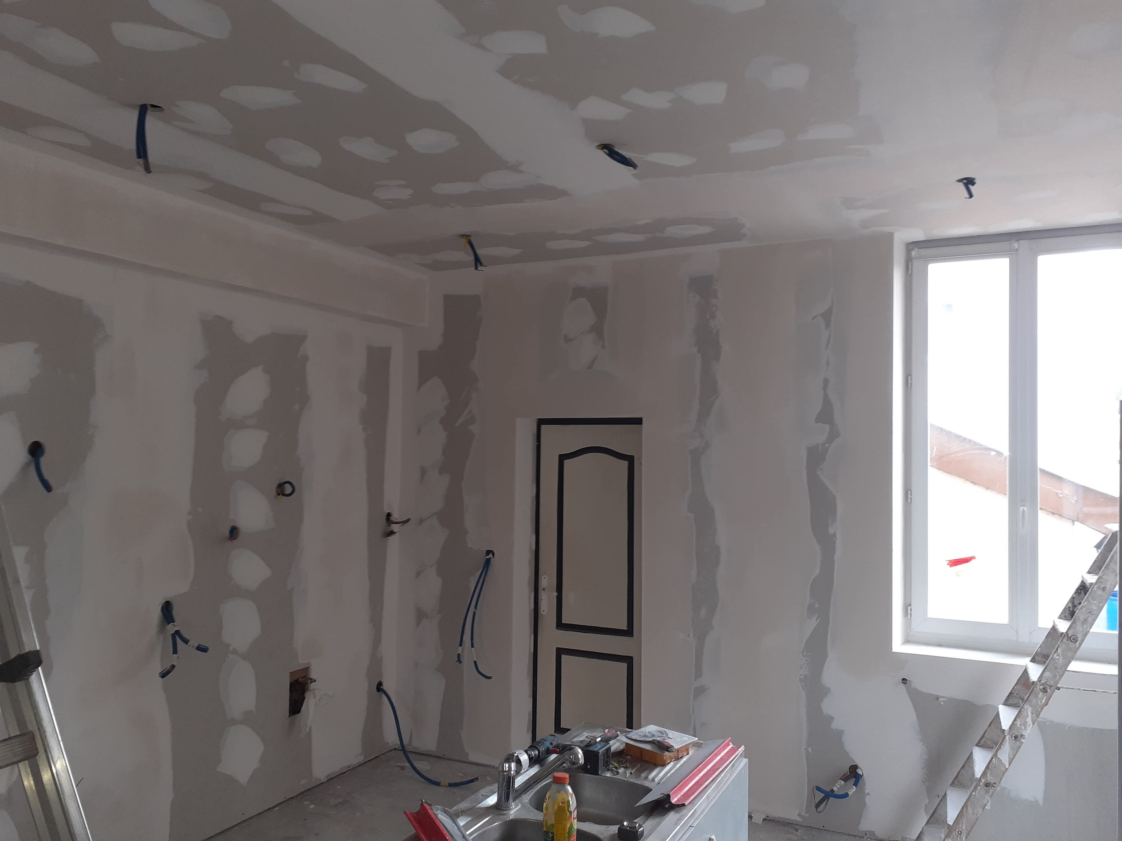 Placo — pose en cours